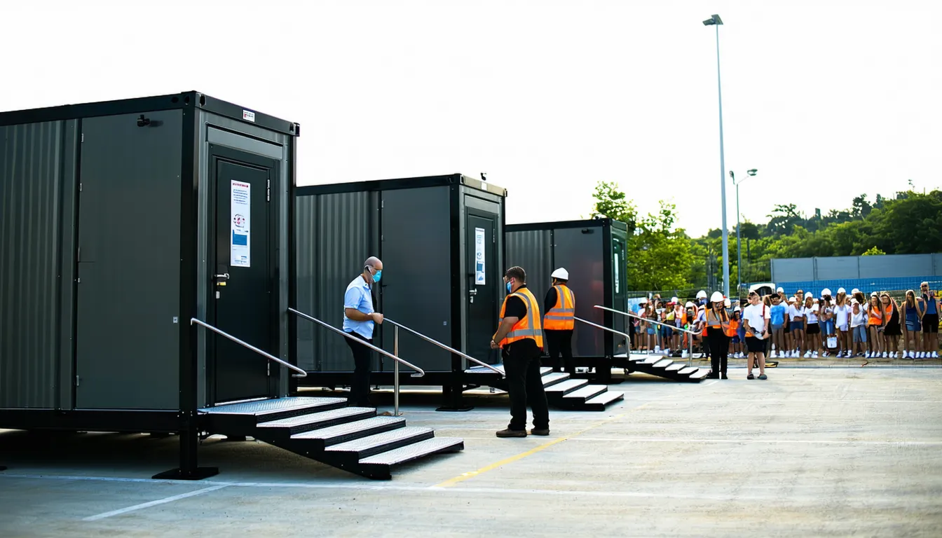 Location de sanitaires préfabriqués : une solution clé en main pour les professionnels et les collectivités