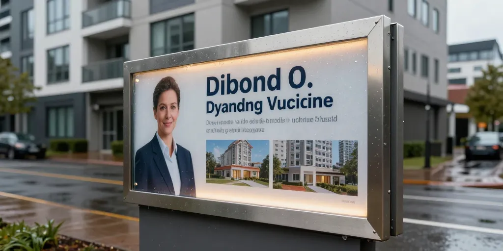panneau publicitaire agence immobiliere