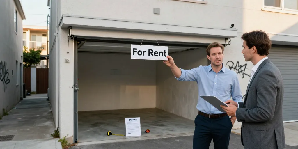 combien se loue un garage par mois