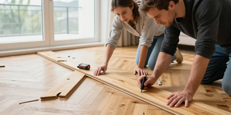 parquet qui a pris l'eau